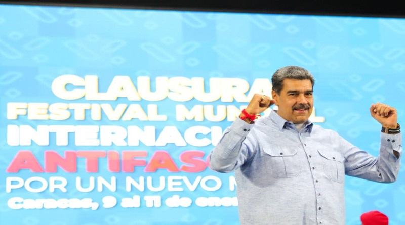 Presidente Maduro lidera clausura del Festival Mundial Internacional Antifascista