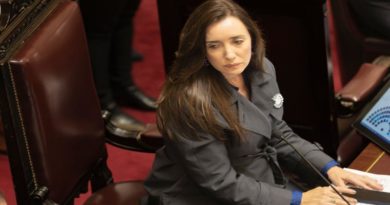 la vicepresidenta argentina, Victoria Villarruel, preside una sesión del Senado, el 12 de junio de 2024. (Esteban Osorio / ZUMA Press / Legion-Media)