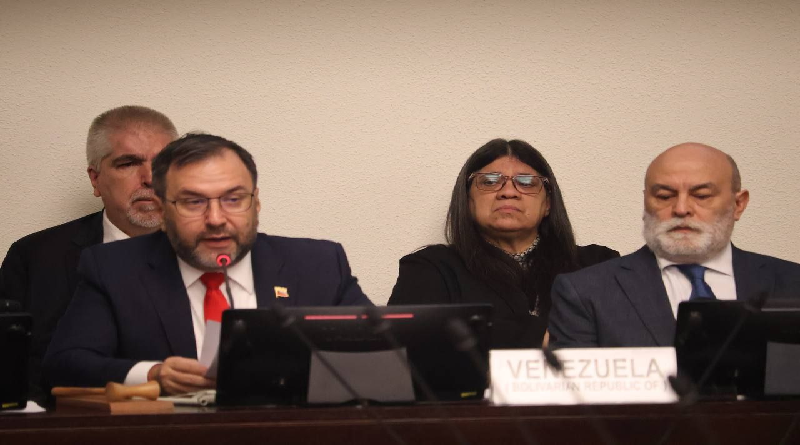 Canciller Gil denuncia continuas violaciones de principios de la Carta de Naciones Unidas