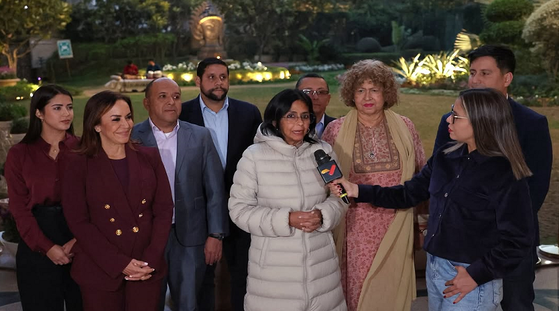 Vicepresidenta Delcy Rodríguez finaliza con éxito su visita de trabajo a la India