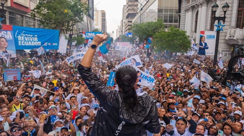 Diferencia de 0,3% entre González y Noboa registran resultados electorales en Ecuador