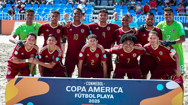 Victoria vinotinto con goleada a Paraguay en Copa América Fútbol Playa