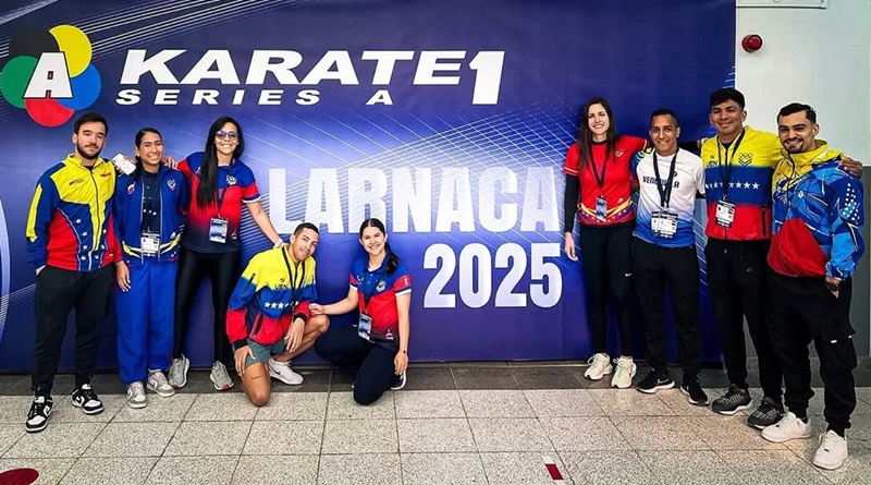 Delegación de Venezuela llega a Chipre para torneo Karate 1-Series A