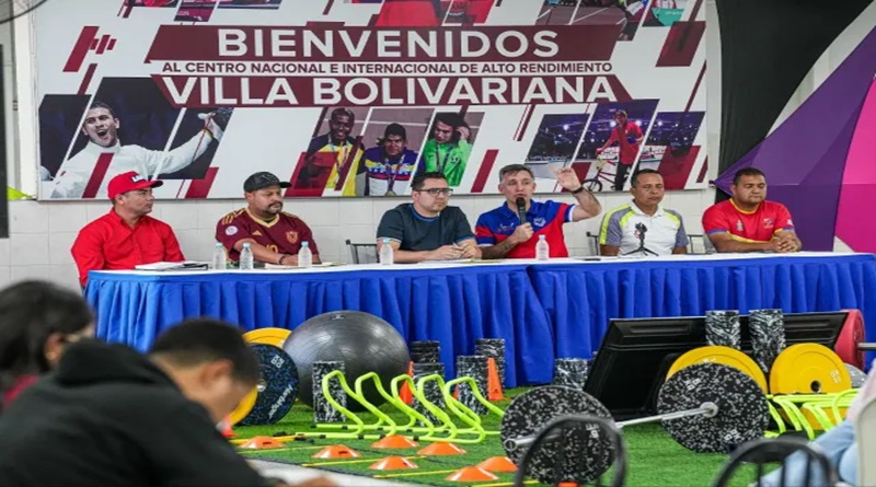 Lara recibió material deportivo para centro de Alto Rendimiento