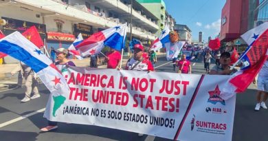Panameños marchan en repudio a visita de Marco Rubio