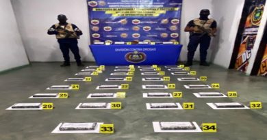 Incautan 34 kilogramos de cocaína en el estado Apure