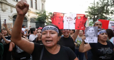 Peruanos se moviliza contra la extorsión y la violencia en la región