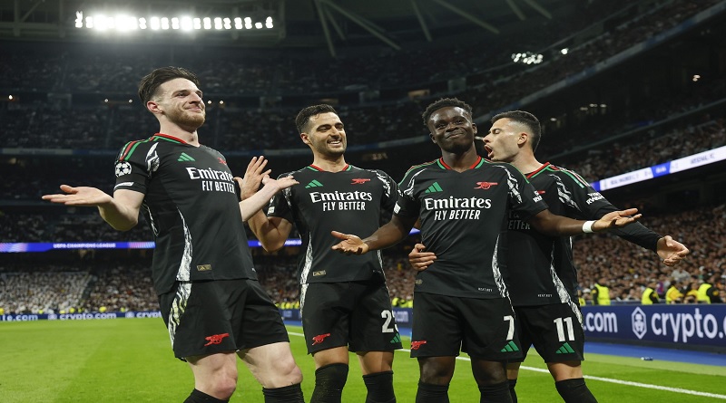 Arsenal avanza a semifinales de Champions League al eliminar al Real Madrid