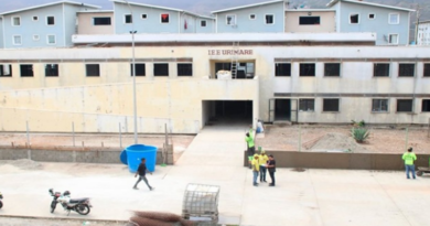 Rehabilitación del IEE Urimare cuenta con un 70% de avance