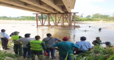 Inspeccionan puente sobre el río Burgua en Apure