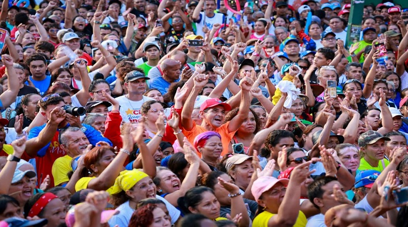 Pueblo revolucionario cerró campaña electoral en el estado Aragua