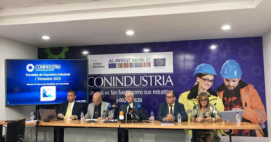 Sector manufacturero venezolano experimenta crecimiento del 8,2 %