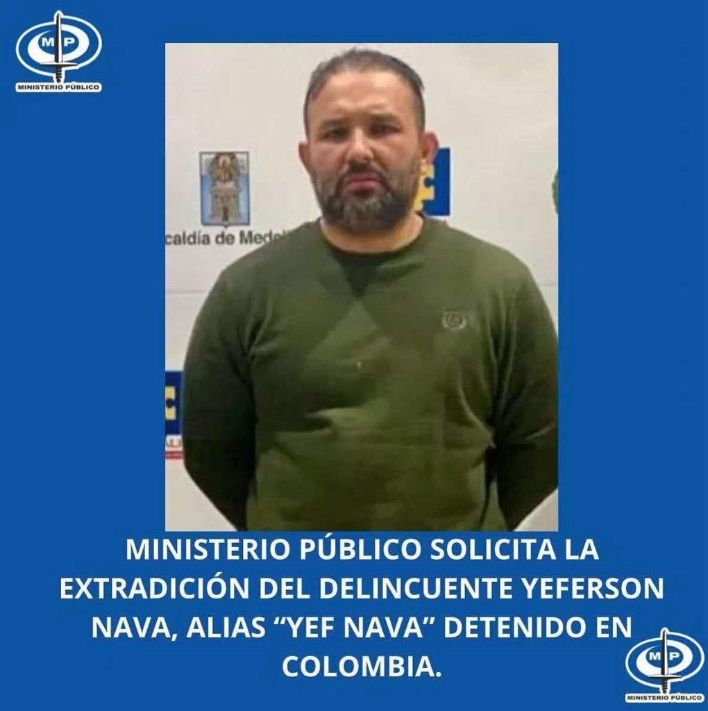 MP solicitará a Colombia extradición de alias “Yef Nava”
