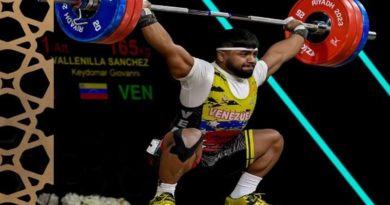 Keydomar Vallenilla se impuso en Campeonato Nacional de Levantamiento de Pesas