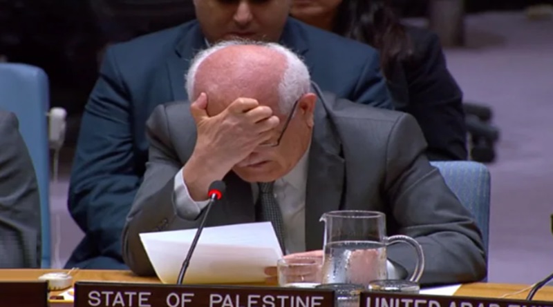 Embajador palestino en ONU reclama entre lágrimas la matanza de Israel en Gaza