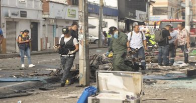 Ocho muertos y decenas de heridos tras 19 atentados en el suroeste de Colombia