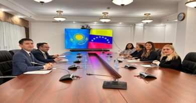 Venezuela aborda fortalecimiento de la cooperación ambiental con Kazajistán