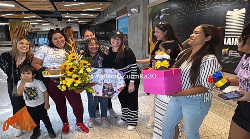 Hija de Rubby Pérez llegó a Venezuela para el Merengazo