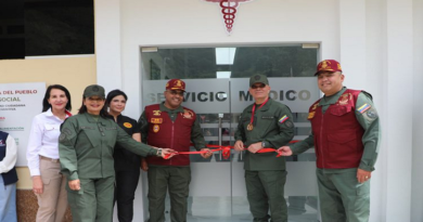 Inauguran servicio médico en Comando Nacional Guardia del Pueblo de Maripérez