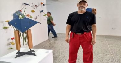 Exponen Arte Geométrico Transformable de Hernán Méndez en Casa de la Cultura de Maracay