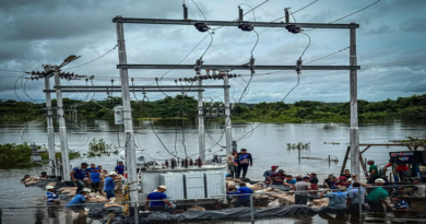 Activan despliegue para restablecer energía en zonas afectadas por lluvias en Bruzual