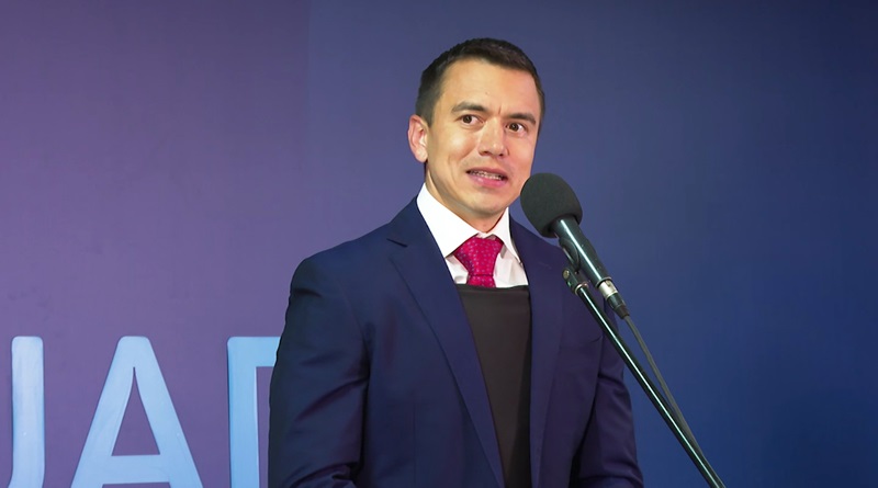 Daniel Noboa apoya tránsito del 70 % de la droga colombiana por Ecuador