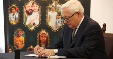 El viceministro ruso de Asuntos Exteriores, Serguéi Riabkov, reunido en embajada iraní en Moscú, Rusia, 1 de julio de 2025. (Foto agencias)