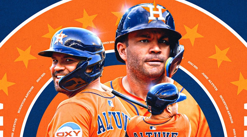 José Altuve llegó a 250 jonrones de por vida en las Grandes Ligas