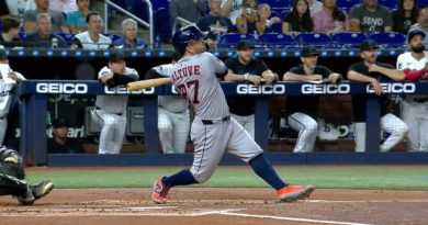 Astros castigaron a Marlins con jonrones de José Altuve y Yainer Díaz