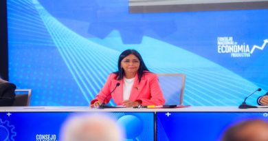 Delcy Rodríguez: Economía de Venezuela ha crecido 17 trimestres consecutivos