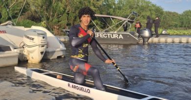 Reinaldo Argüello gana inédita medalla en canotaje en Panam Jr. de Asunción