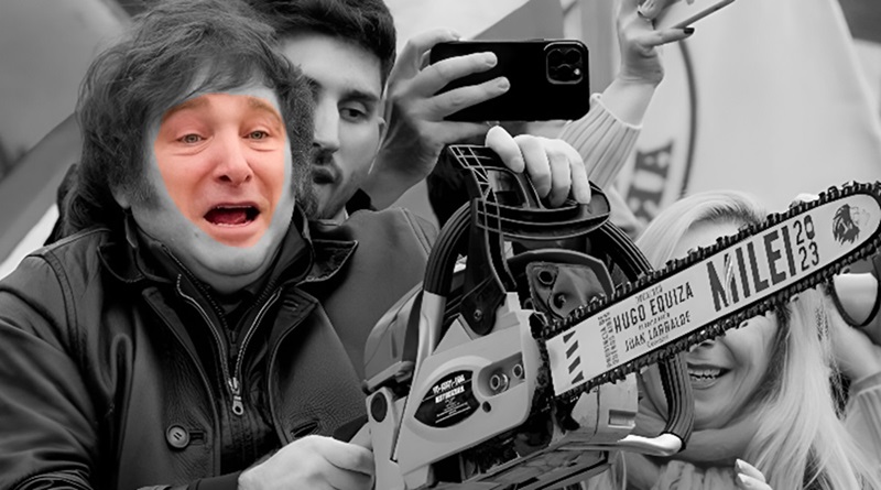 Milei se enfrenta al Congreso por su motosierra: "Tendrán que sacarme con los pies por delante"
