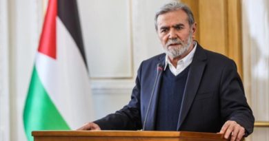 El secretario general del movimiento de resistencia Yihad Islámica Palestina, Ziad al-Najala (Foto agencias)