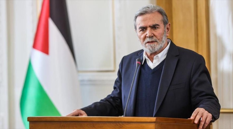 El secretario general del movimiento de resistencia Yihad Islámica Palestina, Ziad al-Najala (Foto agencias)