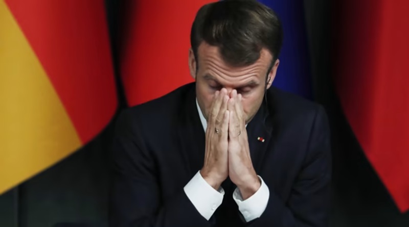 Macron registra nivel de popularidad de solo el 17%