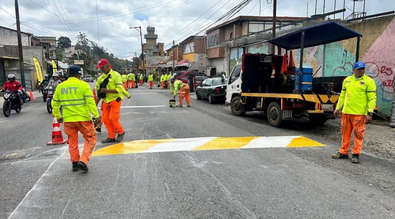 Zona escolar de El Junquito fue demarcada por el INTT