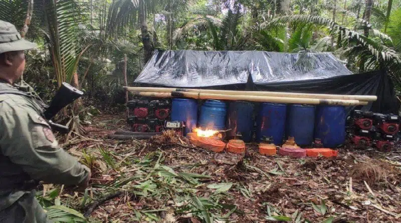 FANB destruye campamentos ilícitos en Amazonas y Zulia