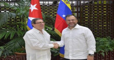 Venezuela agradece a Cuba por valiente llamado en defensa de la paz ante asedio militar