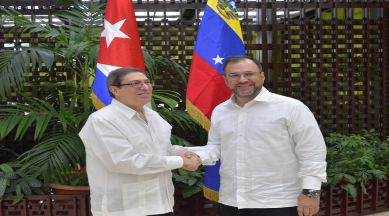 Venezuela agradece a Cuba por valiente llamado en defensa de la paz ante asedio militar