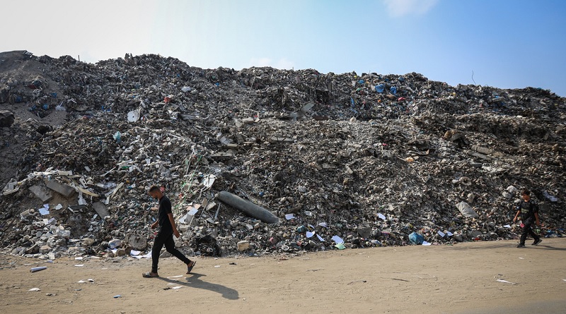 Estados Unidos planea establecer una “gran base militar” cerca de Gaza