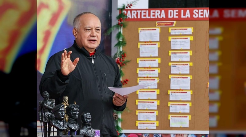 Cabello: Si alguien quiere negociar con Venezuela tiene que llamar a Miraflores