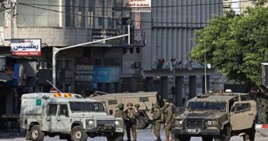 Reportan nuevos ataques israelíes en varias ciudades de Cisjordania