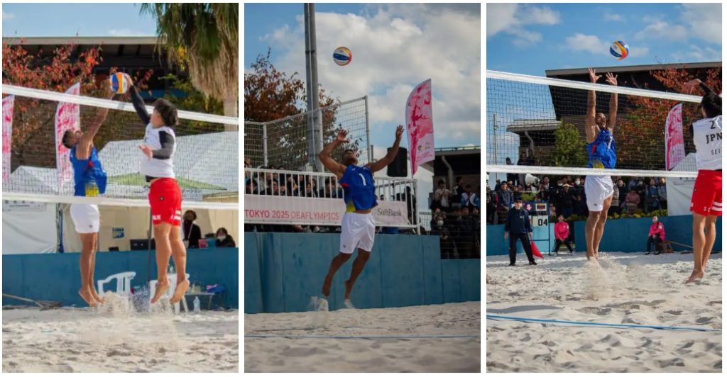 Voleibol de playa debutó con el viento en contra en Juegos Sordolímpicos