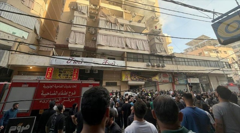 Un edificio en las afueras de Beirut dañado por un ataque israelí dirigido contra un comandante de Hezbolá. (Foto: Reuters).