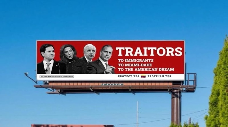 Cuatro políticos anticubanos y trumpistas: de izquierda a derecha, Marco Rubio, María Elvira Salazar, Carlos Giménez y Mario Díaz-Balart.