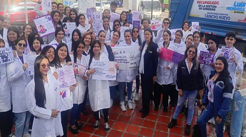 Sector Salud realiza Pancartazo Nacional en Mes Violeta por una vida libre de violencia