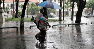 Lluvias y lloviznas se prevé en ocho estados del país