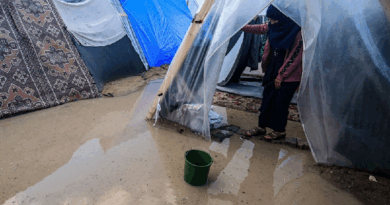 Invierno agrava el drama de los desplazados en Gaza