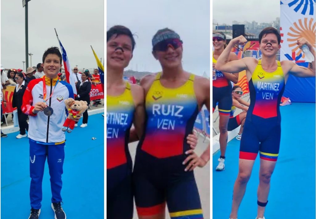 Triatlón hizo historia con dos oros en femenino en Bolivarianos 2025