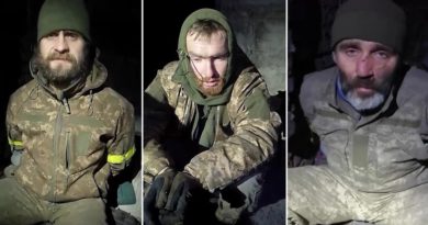 Prisioneros de guerra ucranianos que se rindieron en Dimítrov / Captura de pantalla (Ministerio de Defensa de Rusia)